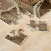 ハッピーホーム女性のカーボーイカウボーイスタイルウィズカウボーイブーツ ジグソーパズル (側面)