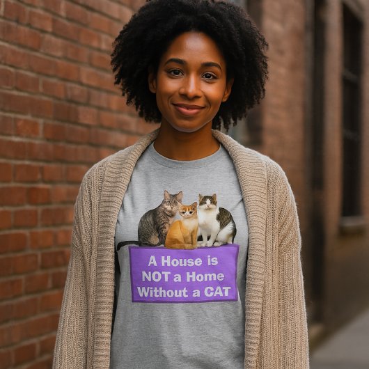 ハッピーホーム/猫好きパーソナライズされたTシャツ トライブレンドＴシャツ