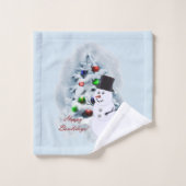 ハッピーボウリデイズボーリング愛好家クリスマス バスタオルセット (ウォッシュタオル)