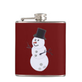 ハッピーボウリデイズ雪だるま フラスク (正面)