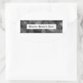 ハッピーボスの日(《写真》ぼけ味) 楕円形シール (バッグ)