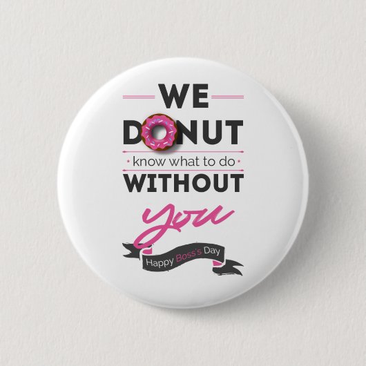 ハッピーボスの日 缶バッジ (正面)