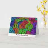 ハッピーボスズデイ@アンパサット記号付き カード (黄色い花)