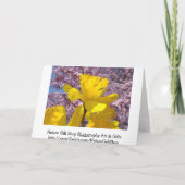 ハッピーボスデー！カードボスありがとう水仙 サンキューカード (裏面)