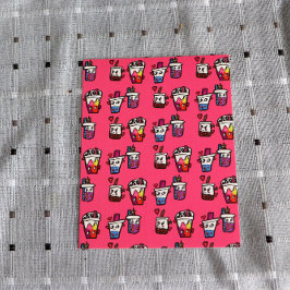 ハッピーボバティーバブルティーアスボバスかわいい ポストカード