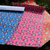 ハッピーボバティーバブルティーアスボバスかわいい ラッピングペーパーシート