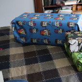 ハッピーボバティーバブルティーアスボバスかわいい ラッピングペーパー