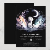 ハッピーボホタイガー誕生日 招待状 (正面/裏面)