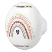 ハッピーボホレインボーモダンミニマルトレンディーシック セラミックノブ (右)