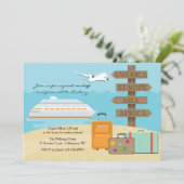 ハッピーボヤージュフェアウェルパーティの招待状 招待状 (スタンド正面)