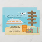 ハッピーボヤージュフェアウェルパーティの招待状 招待状 (正面/裏面)