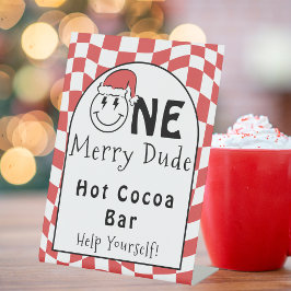 ハッピーボーイのクリスマス&バースデーホットココアバー 台座サイン