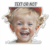 ハッピーボーイカスタマイズレタリング車 シール (正面)