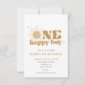 ハッピーボーイ初の太陽一周 招待状 (正面)