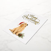 ハッピーポウリデイズ クリスマスカード 箔シーズンカード (回転した状態)