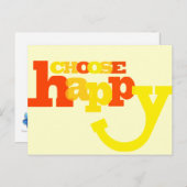 ハッピーポストカードの引用文 ポストカード (正面/裏面)