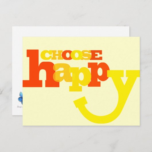 ハッピーポストカードの引用文 ポストカード (正面/裏面)