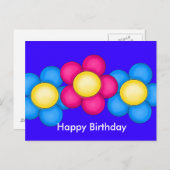 ハッピーポストカード誕生日 ポストカード (正面/裏面)