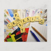 ハッピーポストクロッシングのクロスワードポストカード ポストカード (正面)