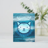 ハッピーポストクロッシング子猫 ポストカード (スタンド正面)