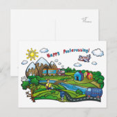 ハッピーポストクロッシング！ ポストカード (正面/裏面)