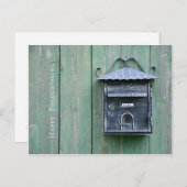 ハッピーポストクロッシング!メールボックス。 ポストカード (正面/裏面)