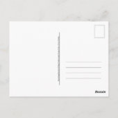 ハッピーポストクロッシング!ヴィンテージ子猫の郵便受け ポストカード (裏面)