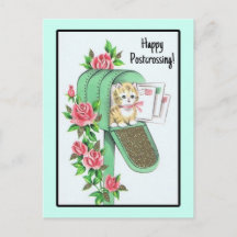 ハッピーポストクロッシング！ヴィンテージ子猫の郵便受け