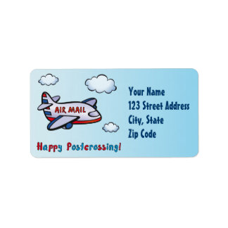 ハッピーポストクロッシング！ – 航空便。 ラベル