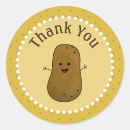 ハッピーポテトのありがとう ラウンドシール