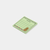 ハッピーポテトスケジュールグリーン ポストイット (アングル)