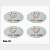 ハッピーポテトステッカー 楕円形シール (シート)