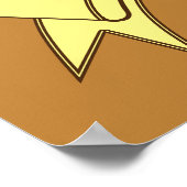 ハッピーポテトパーソナライズされた ポスター (角)