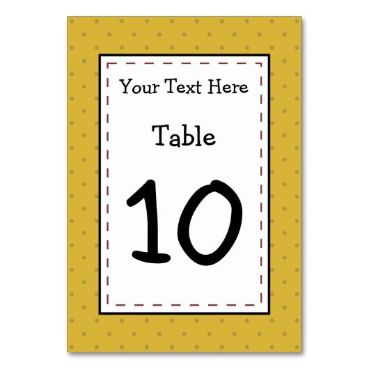 ハッピーポテトパーティータイム テーブルナンバー (正面)