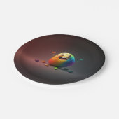 ハッピーポテトパーティー時間紙プレート ペーパープレート (アングル)