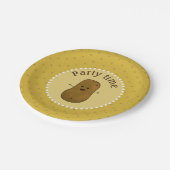 ハッピーポテトパーティー時間 ペーパープレート (アングル)