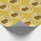 ハッピーポテトパーティー時間 ラッピングペーパー (角)