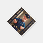 ハッピーポリス誕生日 スタンダードカクテルナプキン (角)