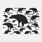 ハッピーポンピングドッグ ラッピングペーパーシート (正面2)