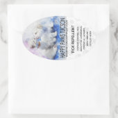 ハッピーポーズオーバル 楕円形シール (バッグ)