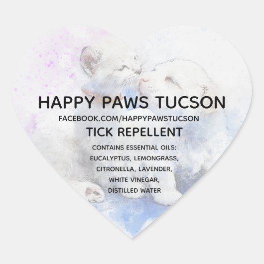 ハッピーポーズハート ハートシール (正面)