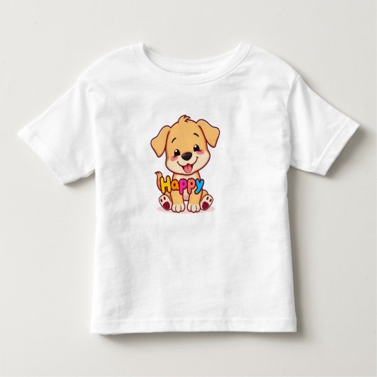 ハッピーポーズパピー トドラーTシャツ (正面)