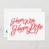 ハッピーマイズハッピーライフ引用文はがき ポストカード (正面/裏面)