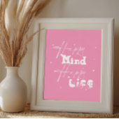 ハッピーマインドハッピーライフかわいい ポスター