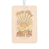 ハッピーマインドハッピーライフヒッピーGroovyビーブ カーエアーフレッシュナー (裏面)