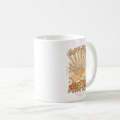 ハッピーマインドハッピーライフヒッピーGroovyビーブ コーヒーマグカップ (正面右)