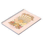 ハッピーマインドハッピーライフヒッピーGroovyビーブ ノートブック (左側)