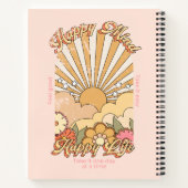 ハッピーマインドハッピーライフヒッピーGroovyビーブ ノートブック (裏面)