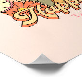 ハッピーマインドハッピーライフヒッピーGroovyビーブ ポスター (角)