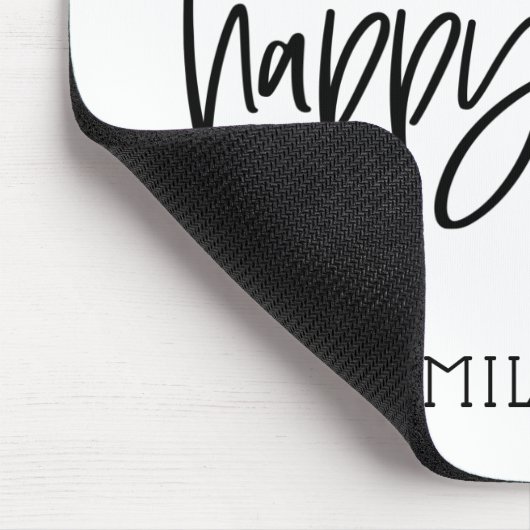 ハッピーマインド意欲を起こハッピーライフ引用文 マウスパッド (コーナー)